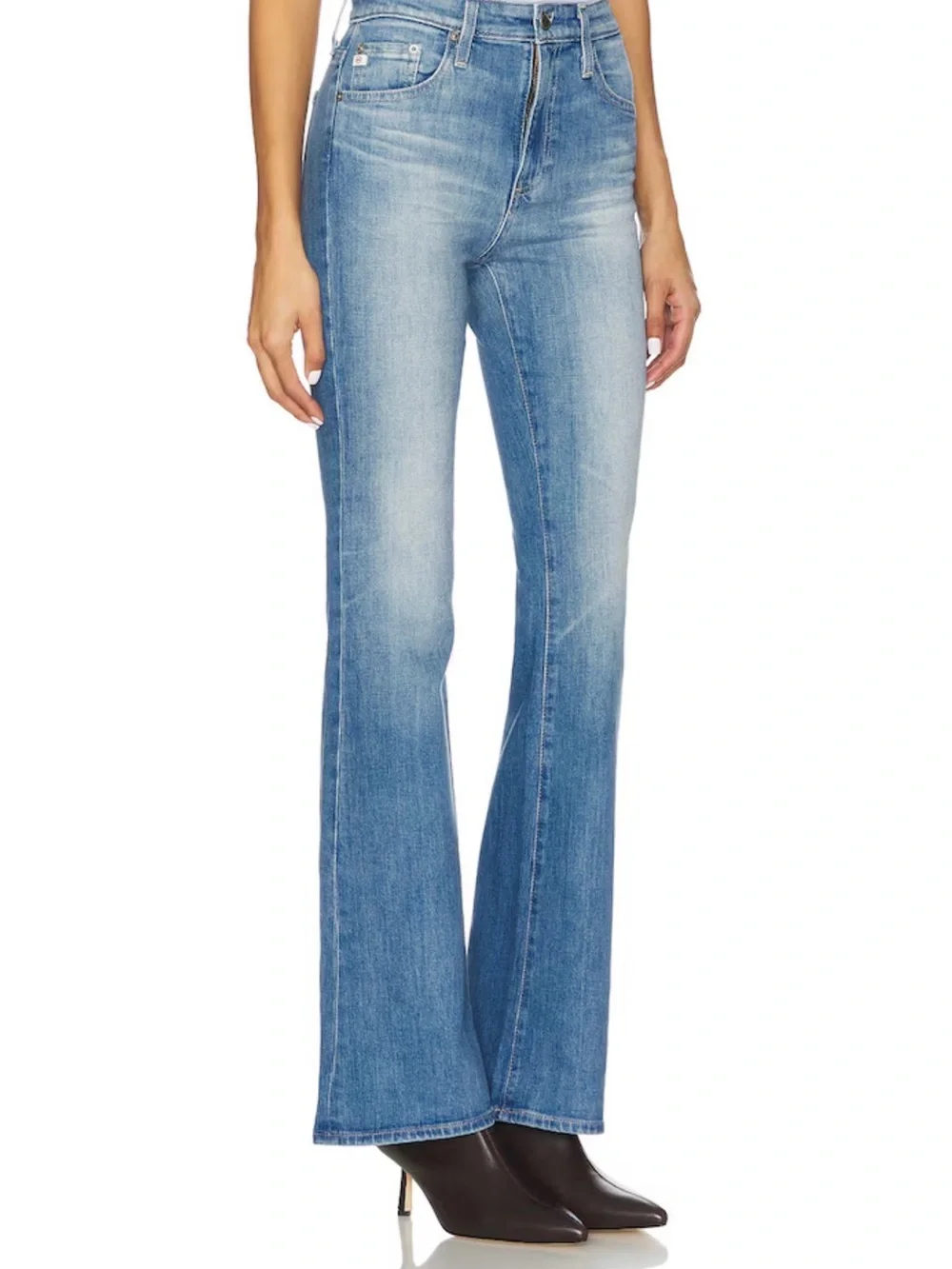 AG Adriano Goldschmied Light Blue Boot Cut Jeans 27x32 - Picture 2 of 10
